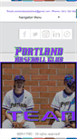 Mobile Screenshot of portlandbaseballclub.com